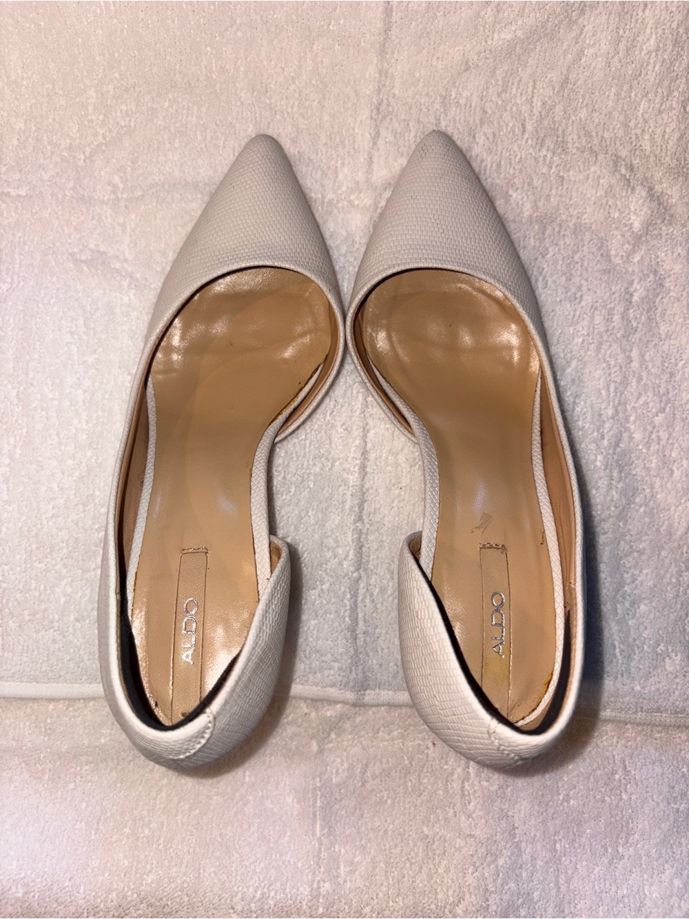 ALDO Women's Pointed D'Orsay Flats in Cream